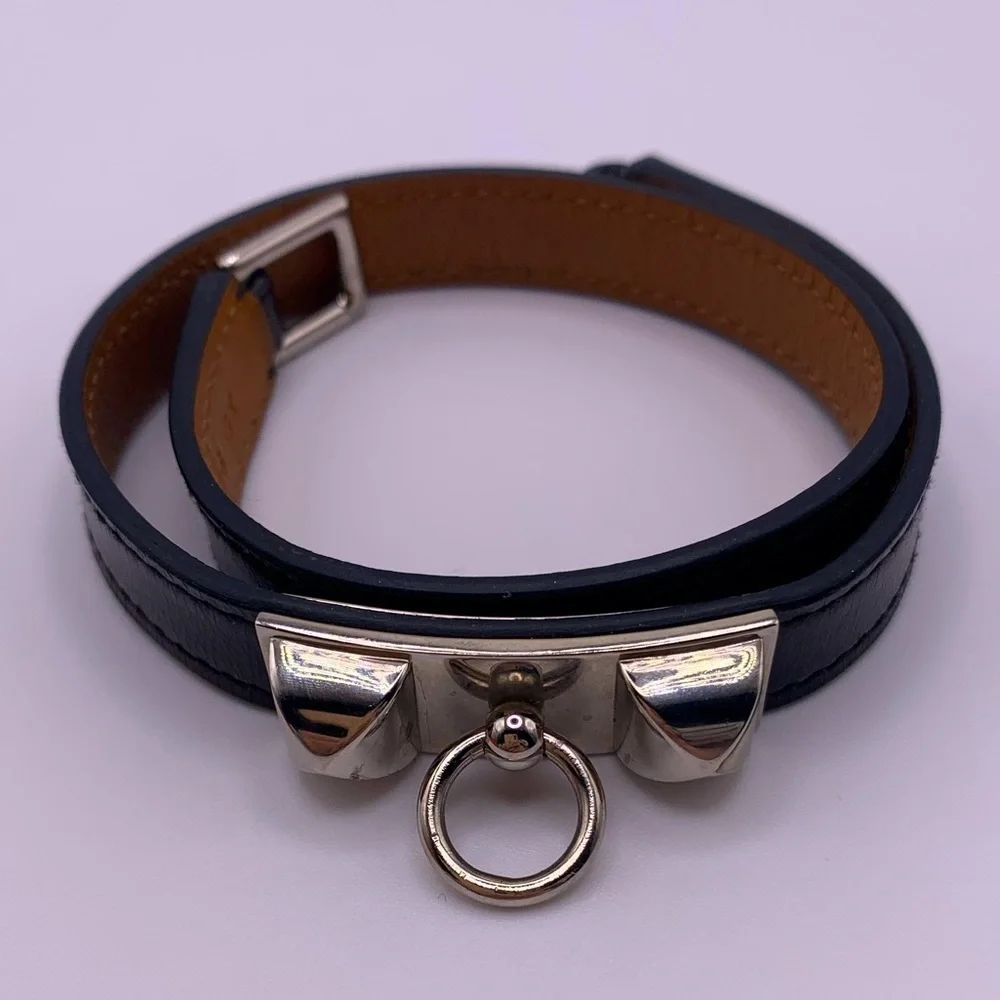 Hermès Rivale Double Tour Wrap Bracelet Size Med